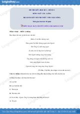 Đề thi giữa kì 1 Văn 6 Kết nối tri thức - Đề số 1